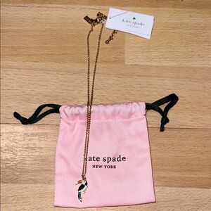 Kate Spade “for the birds” gold necklace